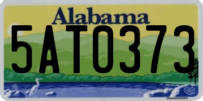 AL license plate 5AT0373