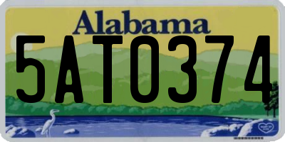 AL license plate 5AT0374
