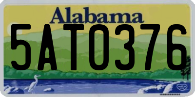 AL license plate 5AT0376