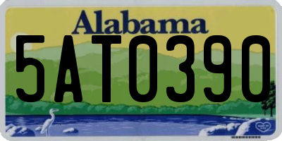 AL license plate 5AT0390