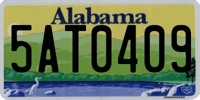 AL license plate 5AT0409