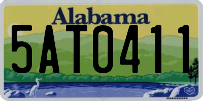 AL license plate 5AT0411