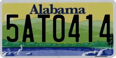 AL license plate 5AT0414