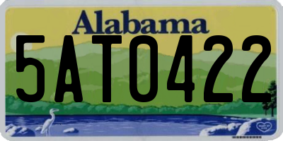 AL license plate 5AT0422