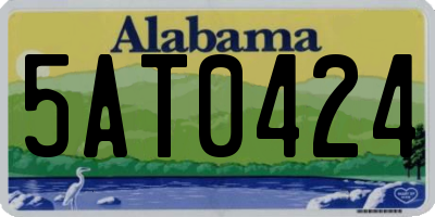 AL license plate 5AT0424