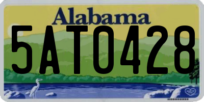 AL license plate 5AT0428