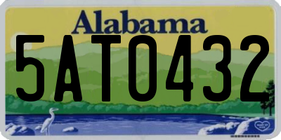 AL license plate 5AT0432