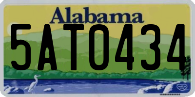 AL license plate 5AT0434