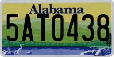 AL license plate 5AT0438