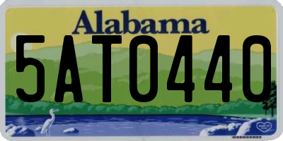 AL license plate 5AT0440