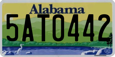 AL license plate 5AT0442