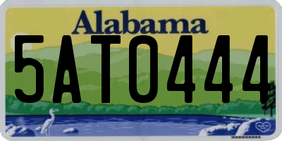 AL license plate 5AT0444