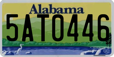 AL license plate 5AT0446