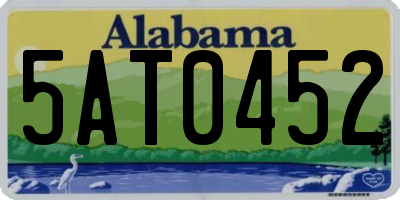 AL license plate 5AT0452