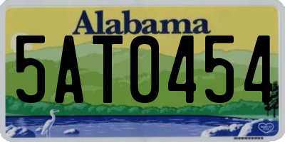 AL license plate 5AT0454