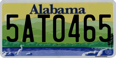 AL license plate 5AT0465