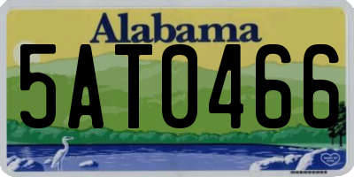 AL license plate 5AT0466