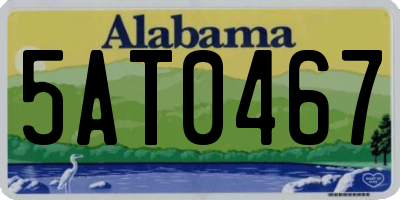 AL license plate 5AT0467