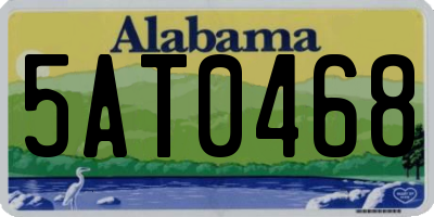 AL license plate 5AT0468