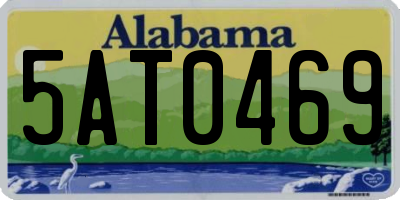 AL license plate 5AT0469