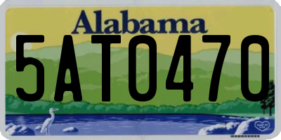 AL license plate 5AT0470