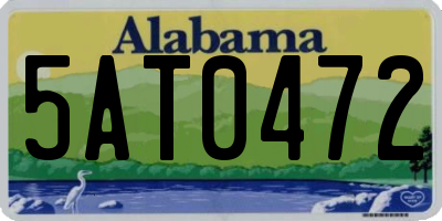 AL license plate 5AT0472