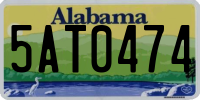 AL license plate 5AT0474