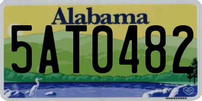 AL license plate 5AT0482