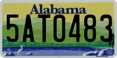 AL license plate 5AT0483
