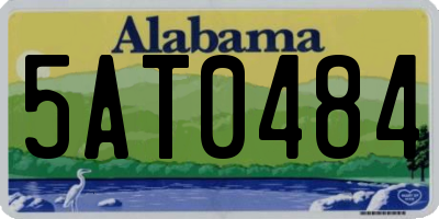 AL license plate 5AT0484