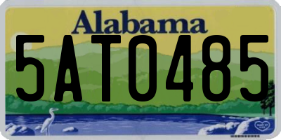 AL license plate 5AT0485