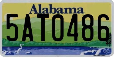 AL license plate 5AT0486