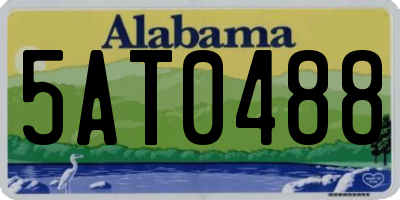 AL license plate 5AT0488