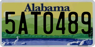 AL license plate 5AT0489