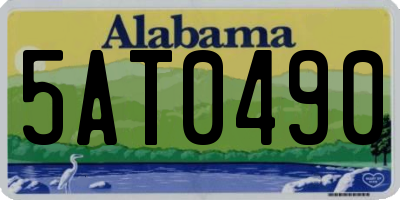 AL license plate 5AT0490