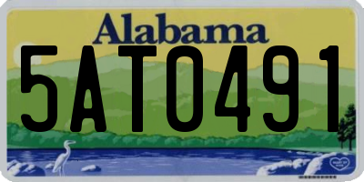 AL license plate 5AT0491