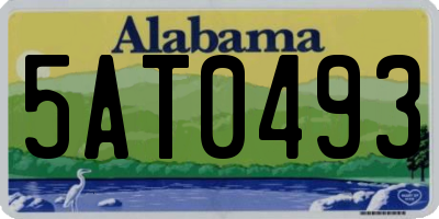 AL license plate 5AT0493