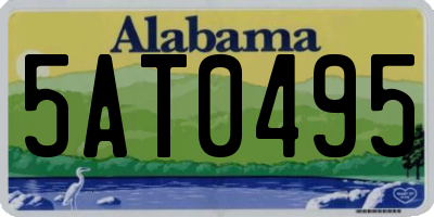 AL license plate 5AT0495