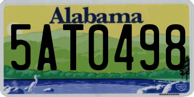AL license plate 5AT0498