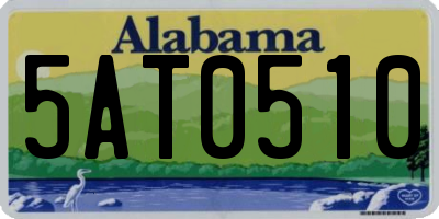 AL license plate 5AT0510