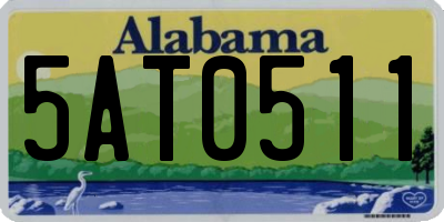AL license plate 5AT0511