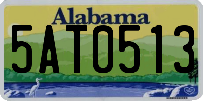 AL license plate 5AT0513