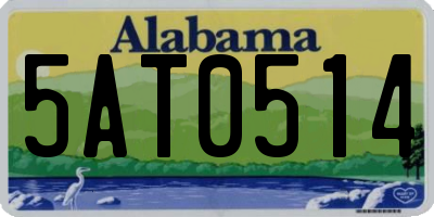 AL license plate 5AT0514