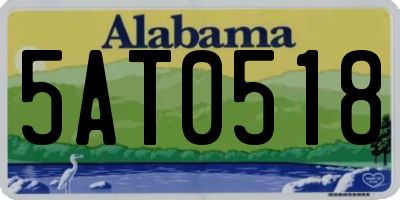 AL license plate 5AT0518