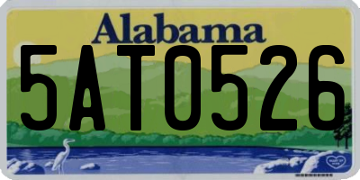 AL license plate 5AT0526