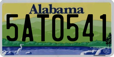 AL license plate 5AT0541