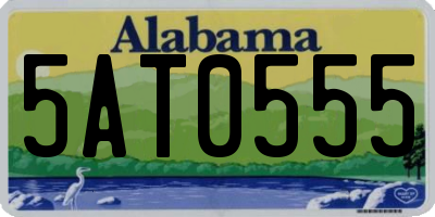 AL license plate 5AT0555
