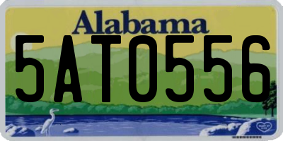 AL license plate 5AT0556