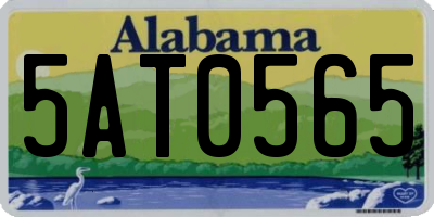 AL license plate 5AT0565