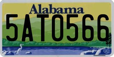 AL license plate 5AT0566